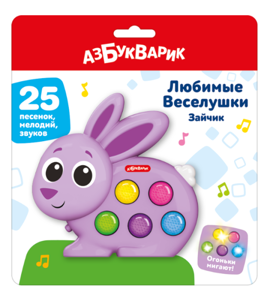 Зайчик  Веселушки  Музыкальная игрушка